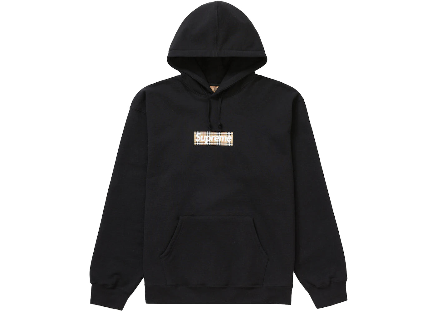 Supreme Burberry Box Logo Hooded Sweatshirt Black – FULLHYPE.RO