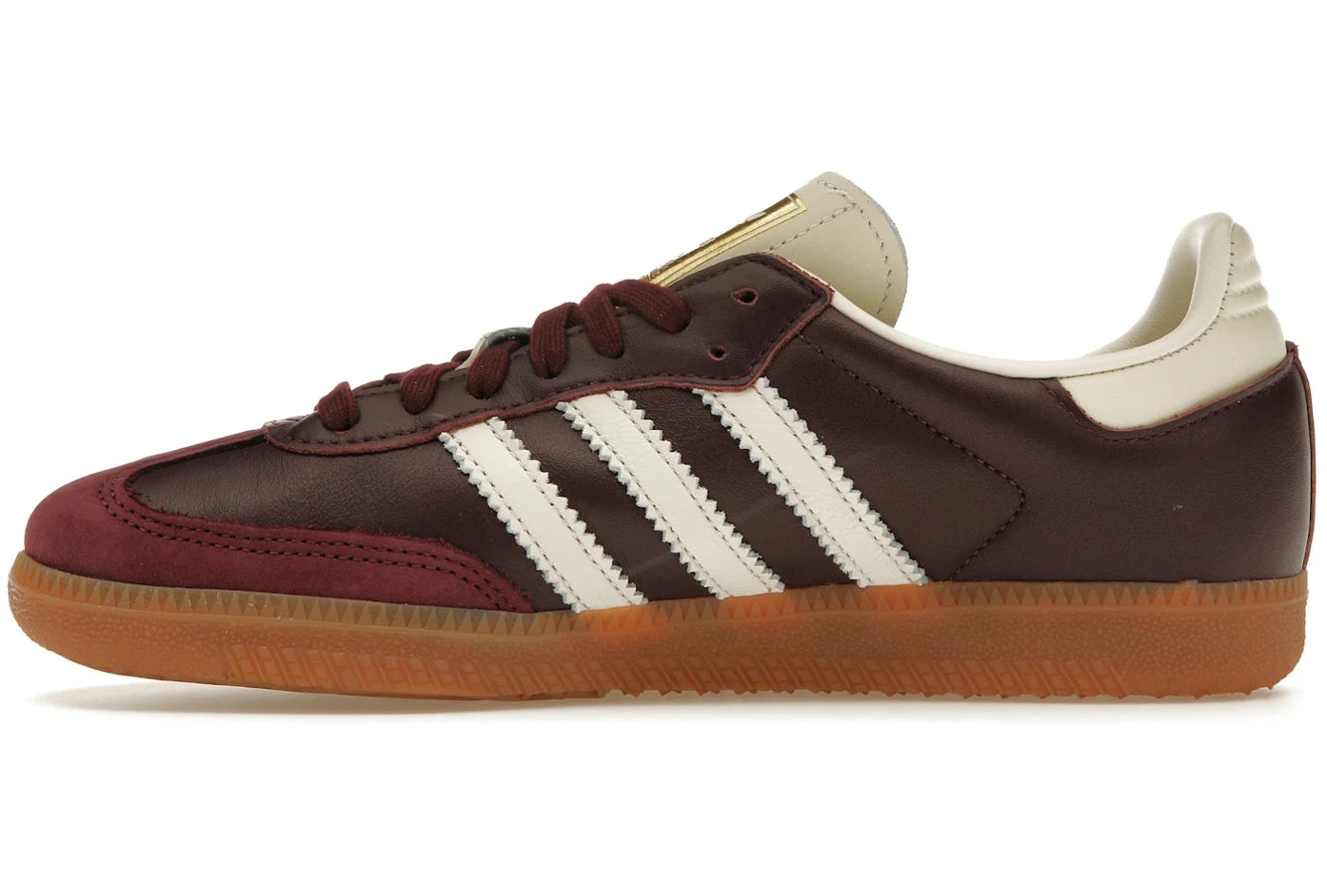 Adidas Samba OG Maroon Gold Metallic