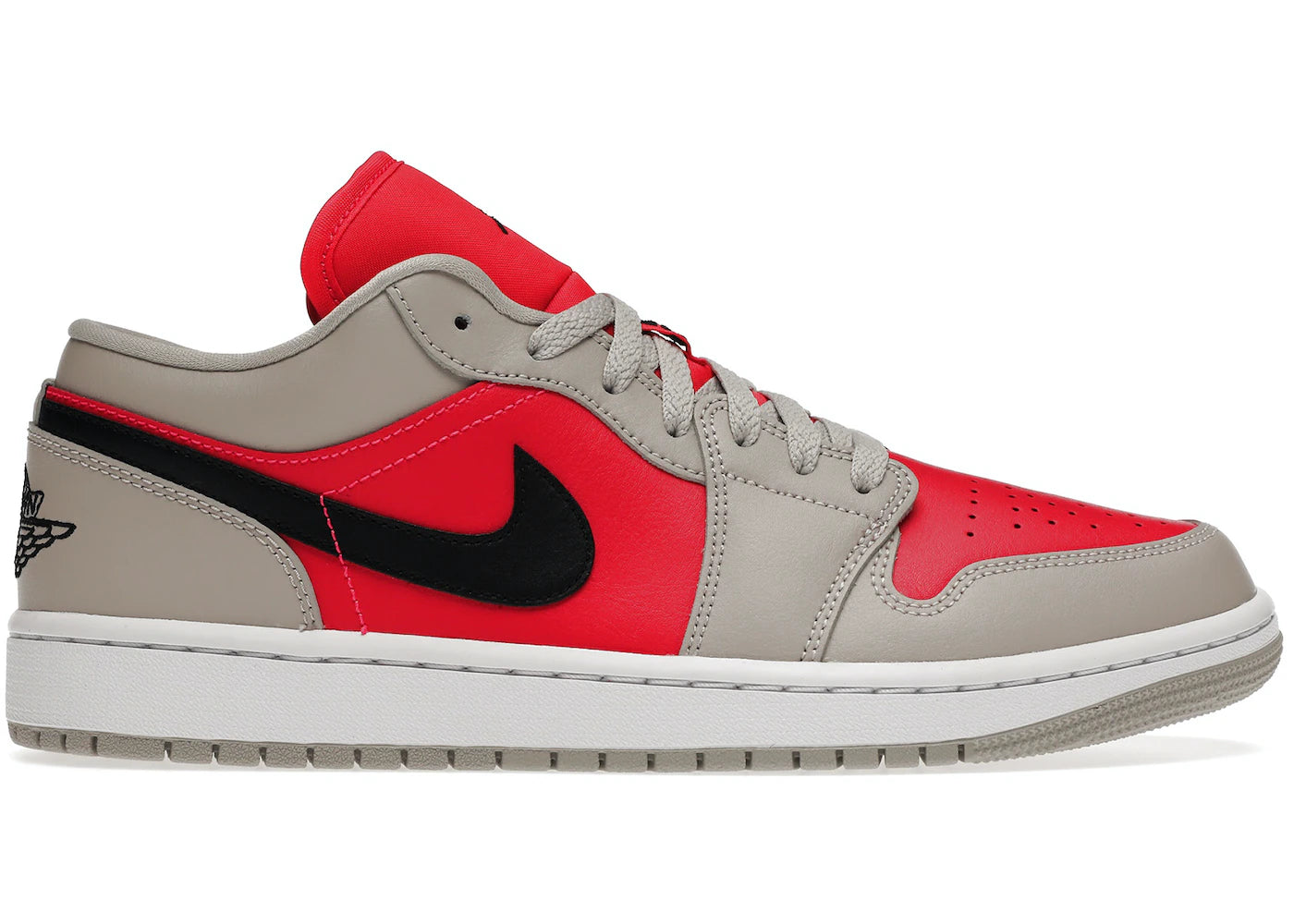 Air Jordan 1 Retro Low Light Iron Ore Siren Red