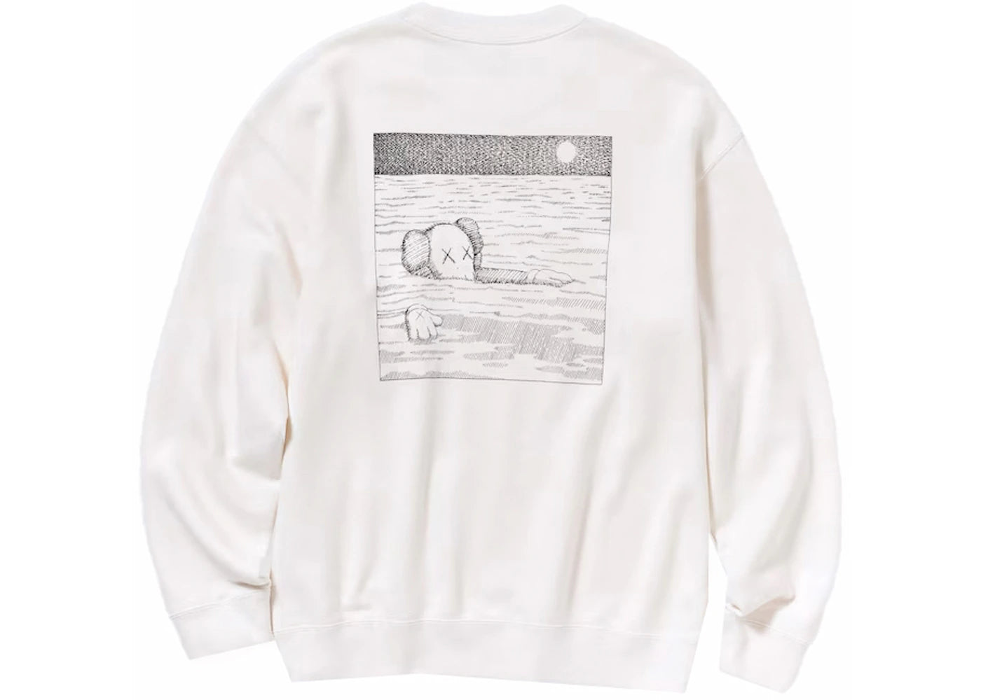 KAWS x Uniqlo Longsleeve Sweatshirt Off White