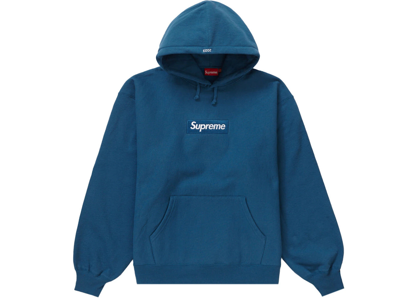 Supreme Box Logo Hooded Sweatshirt Blue