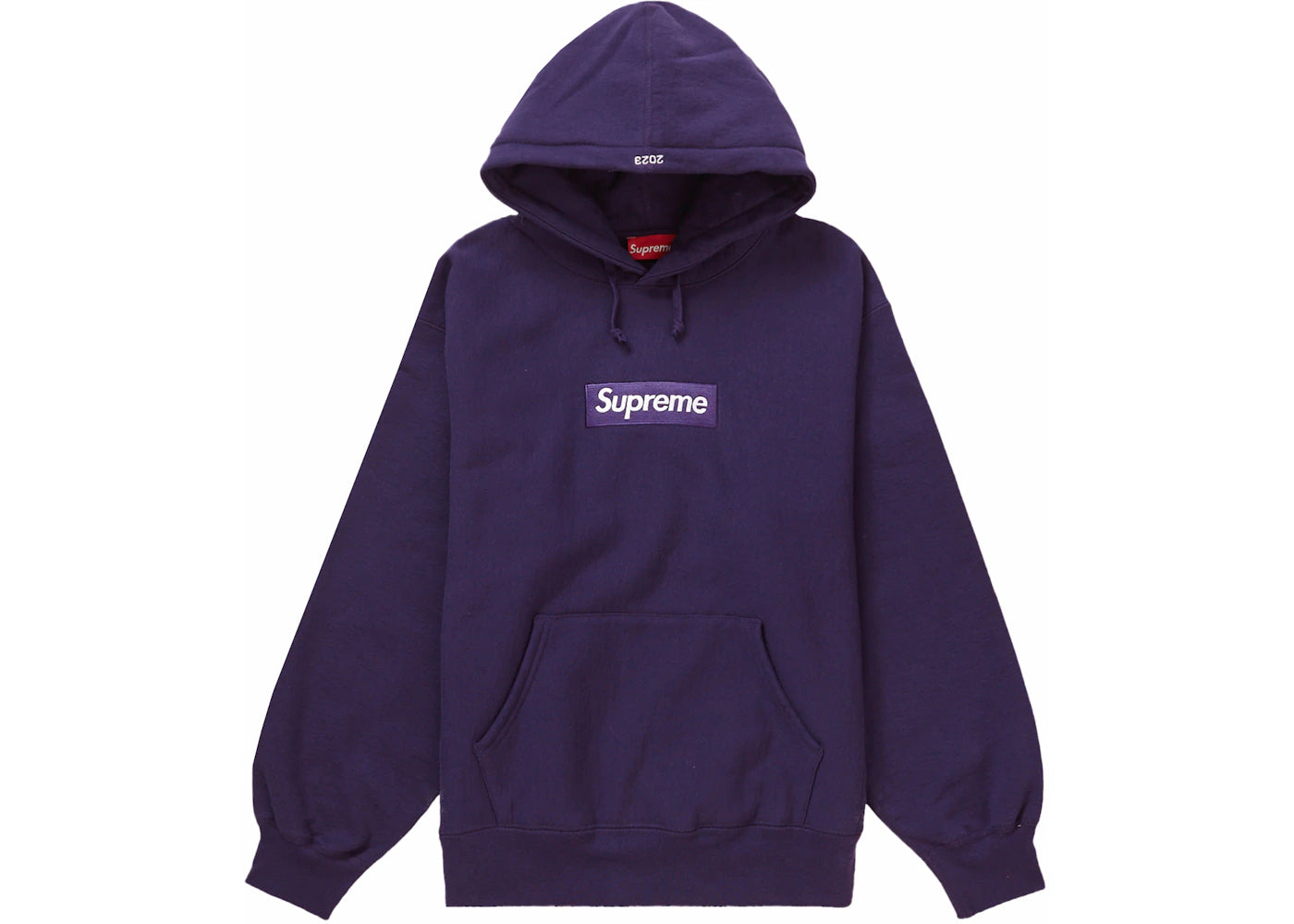 Supreme Box Logo Hooded Sweatshirt Dark Purple