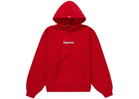 Supreme Box Logo Hooded Sweatshirt Red