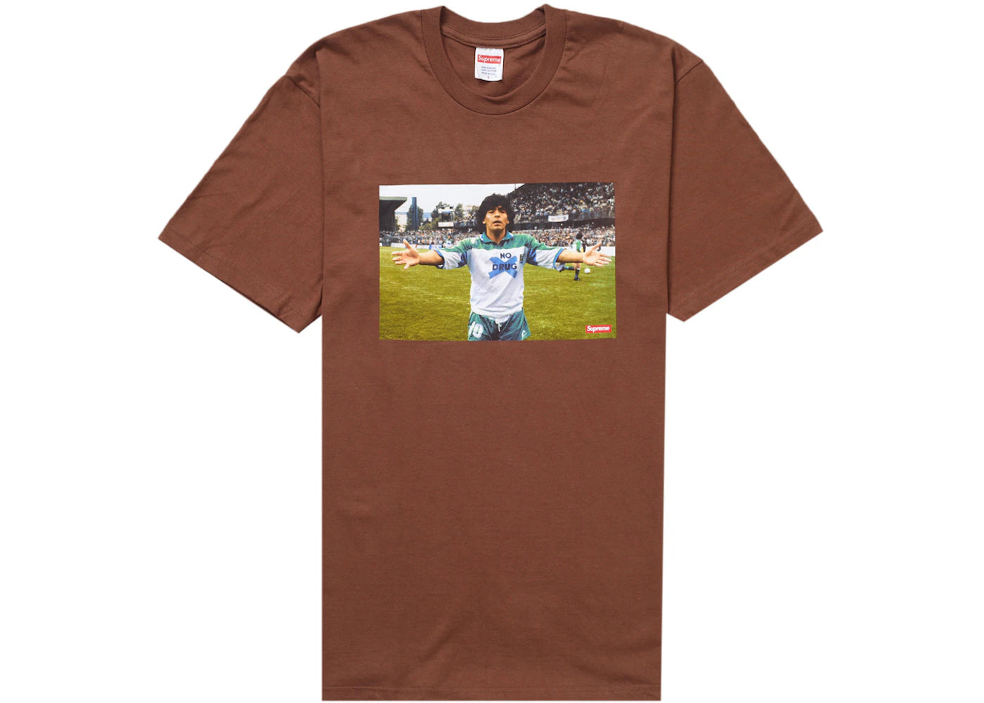 Supreme Maradona Tee Brown