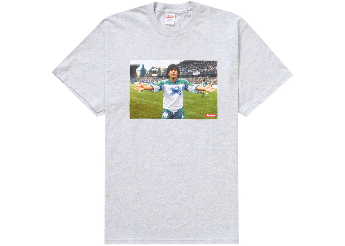 Supreme Maradona Tee Grey