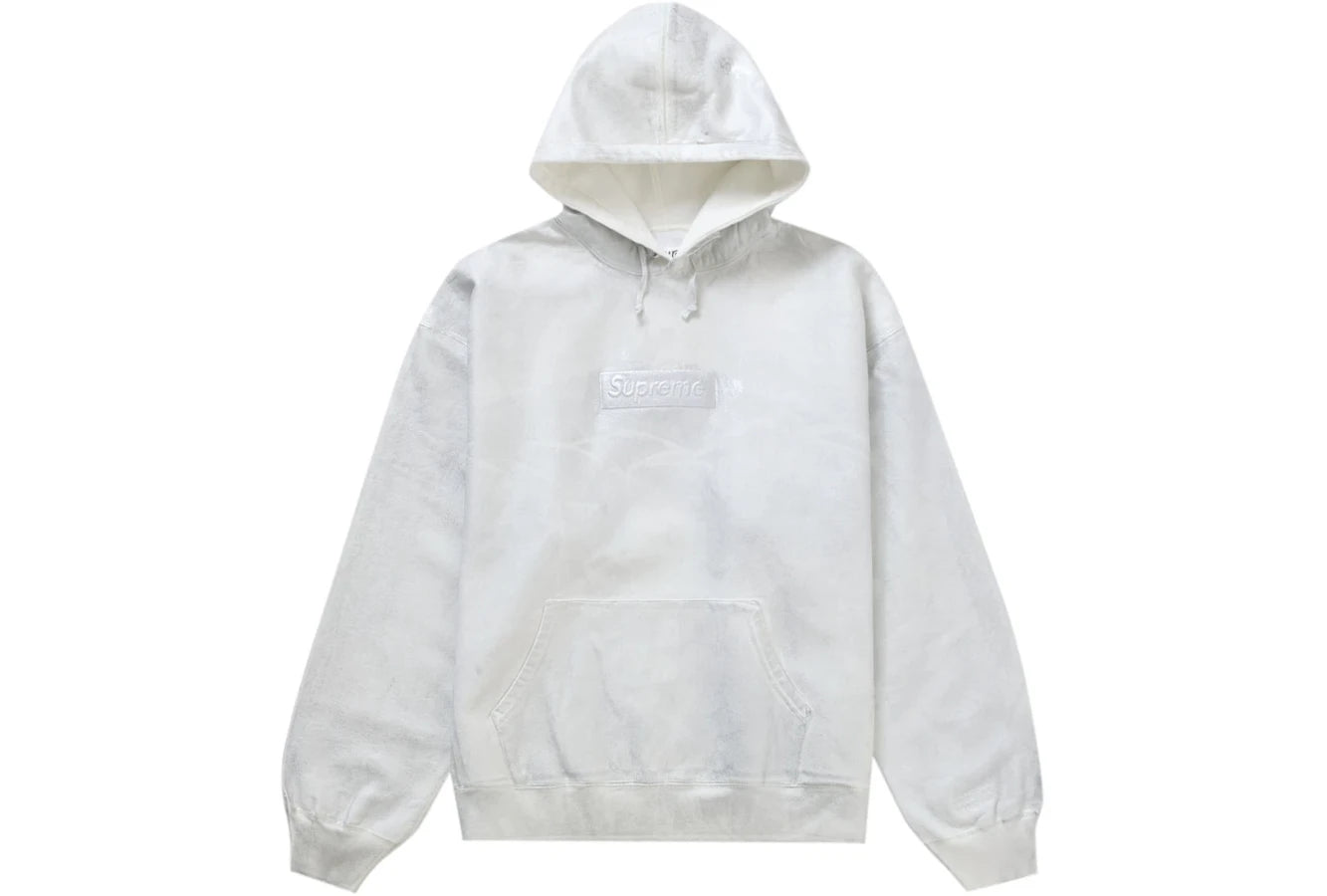 Supreme MM6 Maison Margiela Foil Box Logo Hooded Sweatshirt White