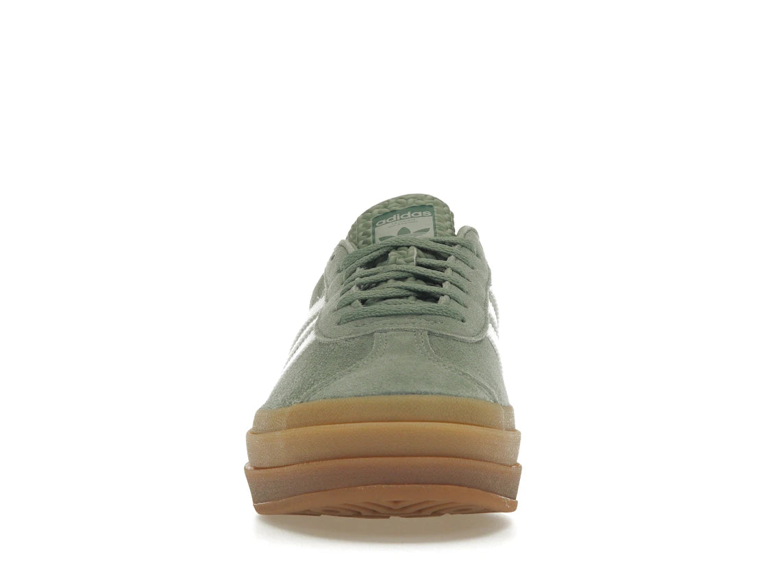 Adidas Gazelle Bold Silver Green Gum