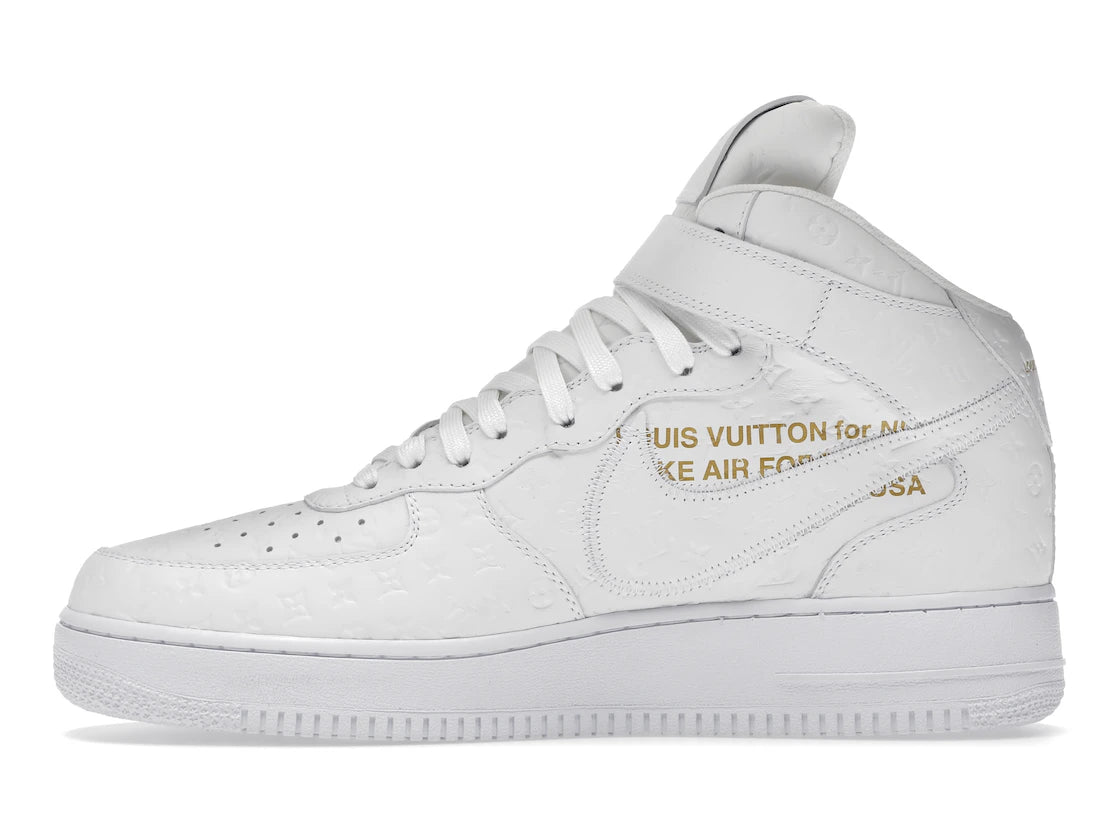 Louis Vuitton Nike Air Force 1 Mid By Virgil Abloh White