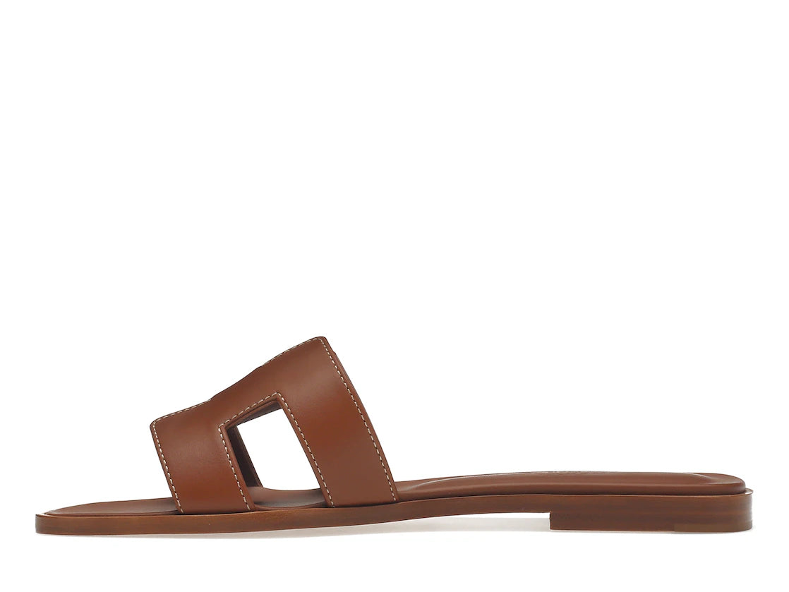 Hermes Oran Sandal Gold Box Calfskin Leather